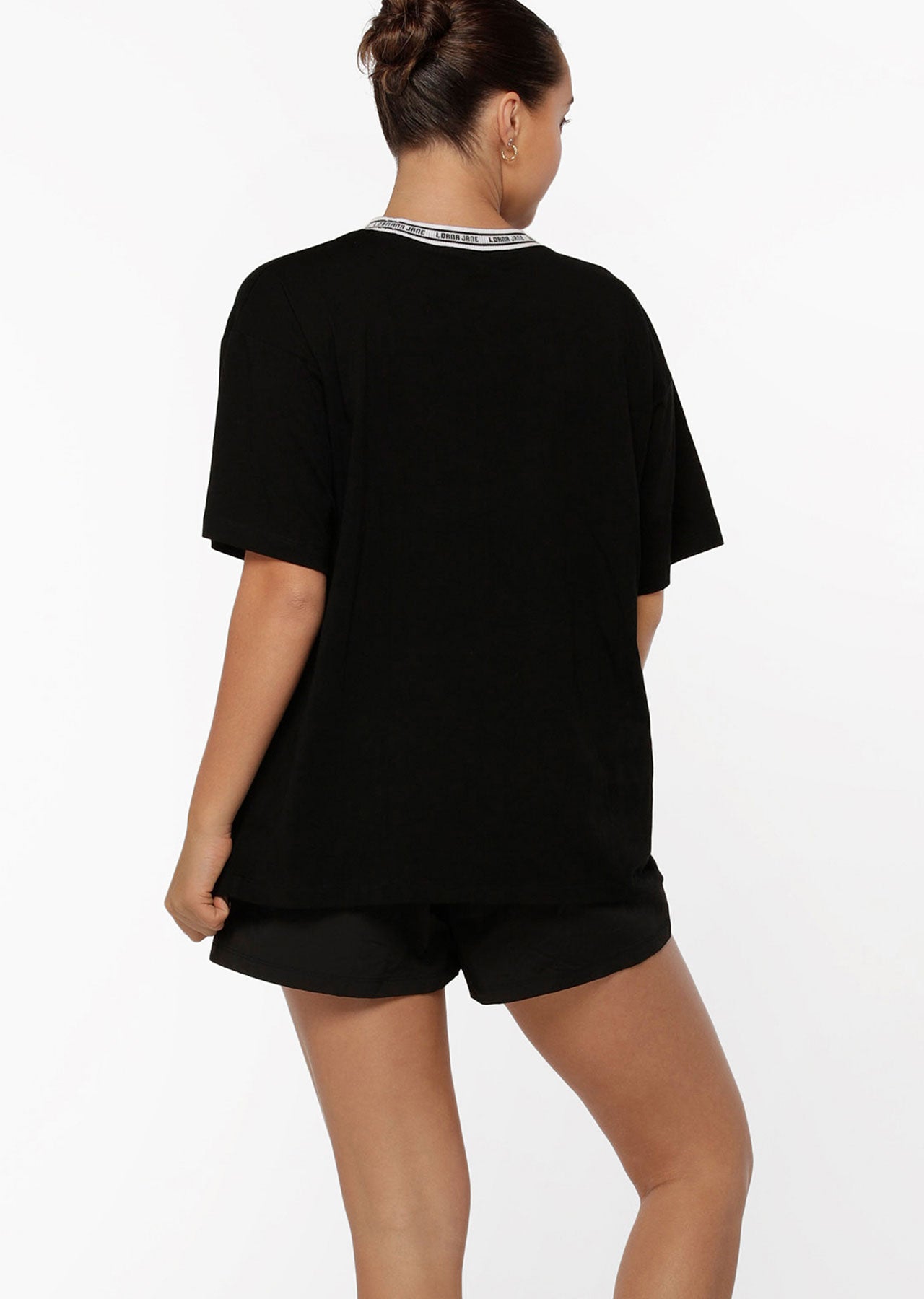 Lorna Jane Serene Boyfriend Tee - Black