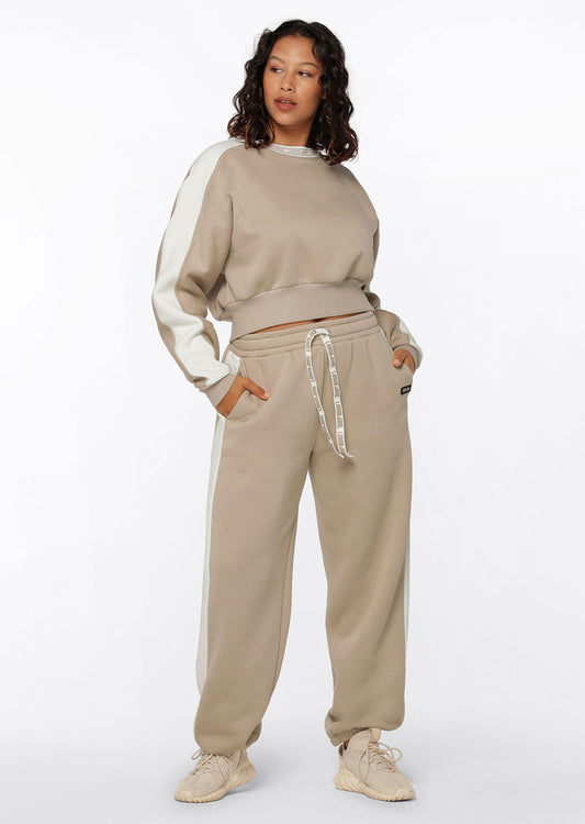 Lorna Jane Serene Fleece Trackpants - Off-White