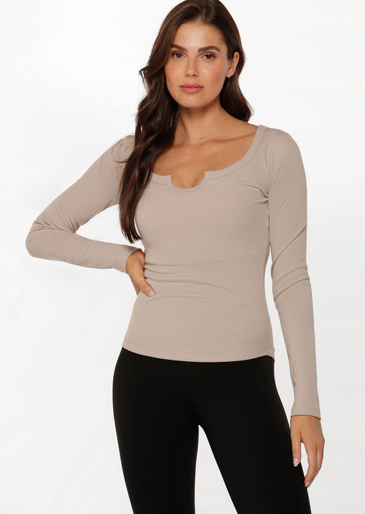 Lorna Jane Serene Long Sleeve Top - Off White