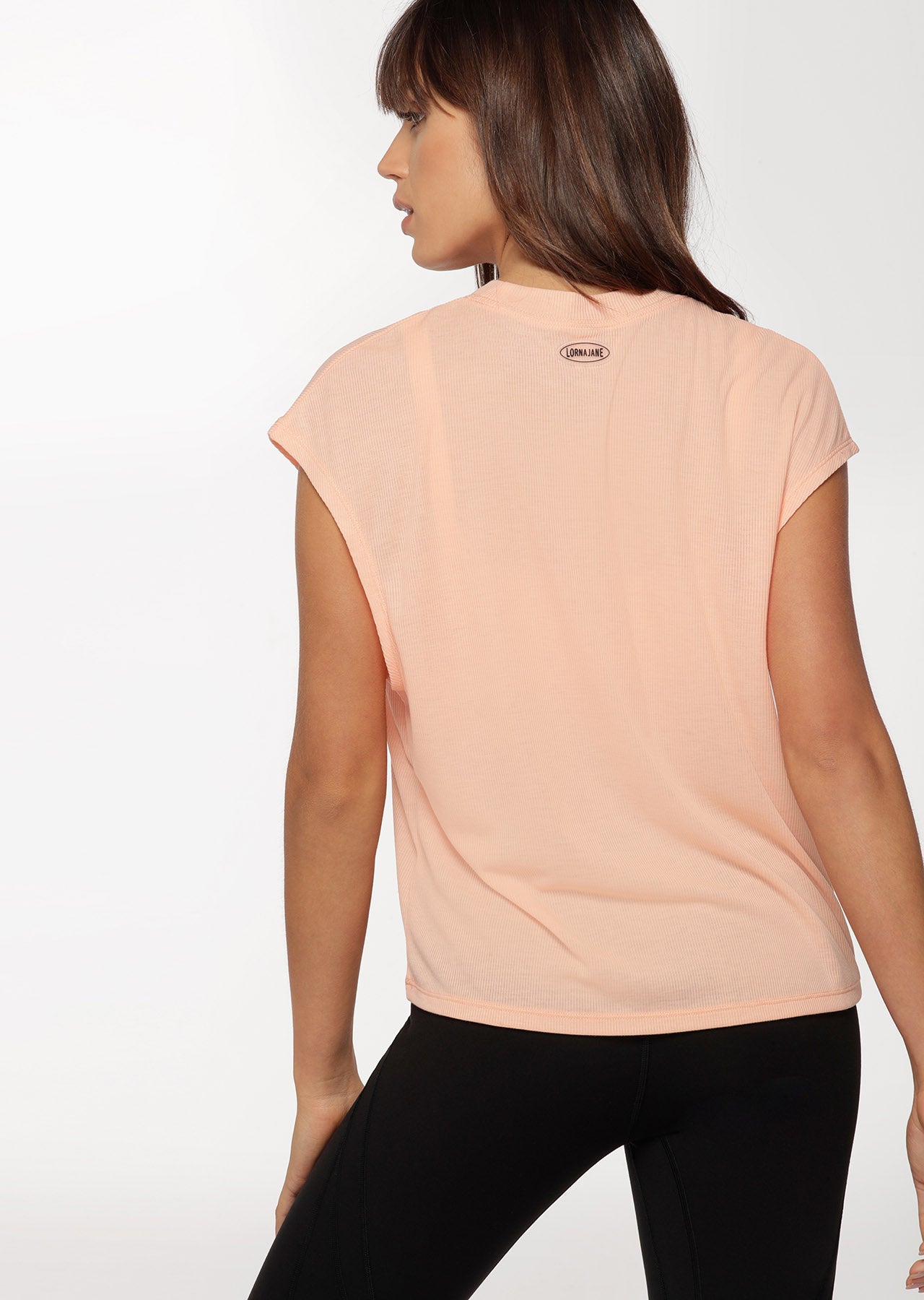 Lorna Jane Serenity Rib Tank - Peachy Keen