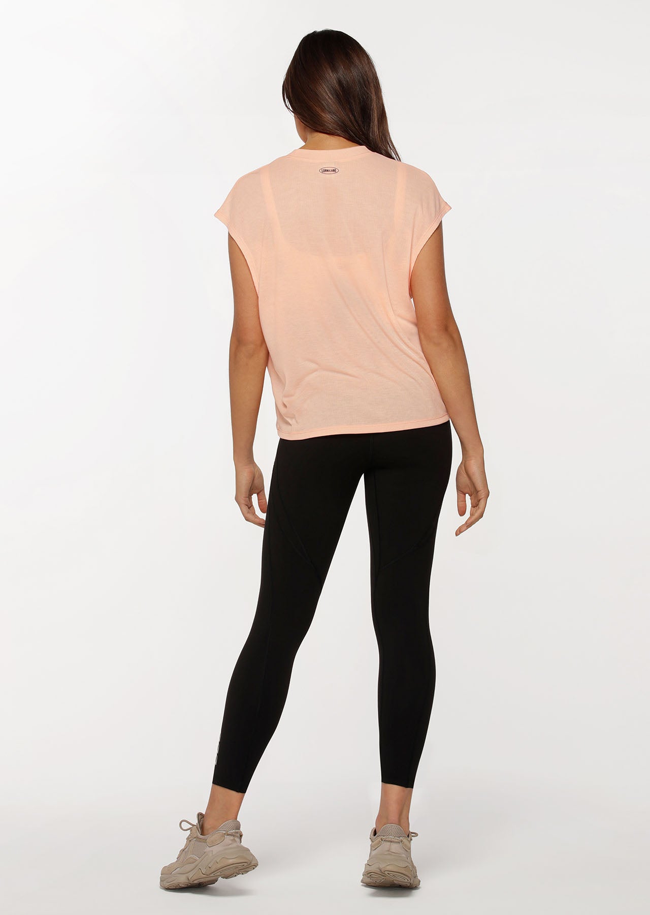 Lorna Jane Serenity Rib Tank - Peachy Keen