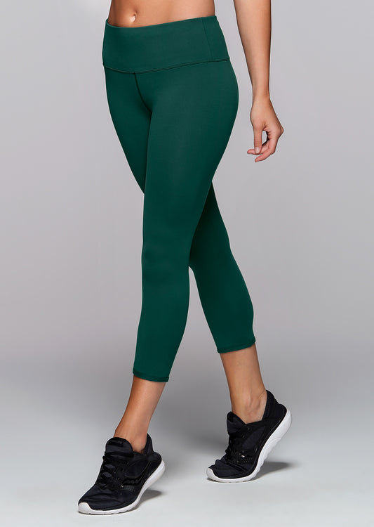 Lorna Jane Shannon Core 7/8 Tight - Jungle Green