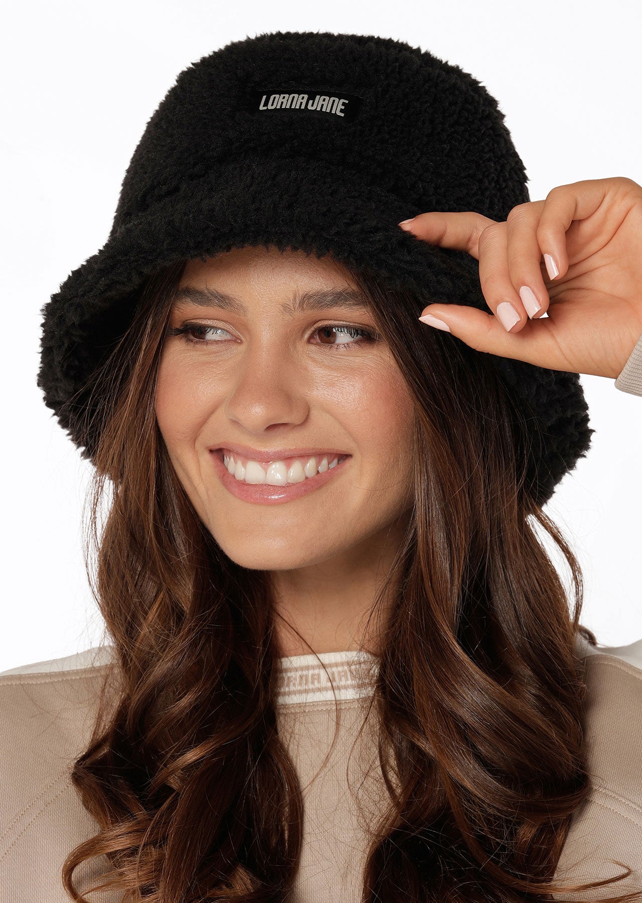 Lorna Jane Sherpa Bucket Hat - Black