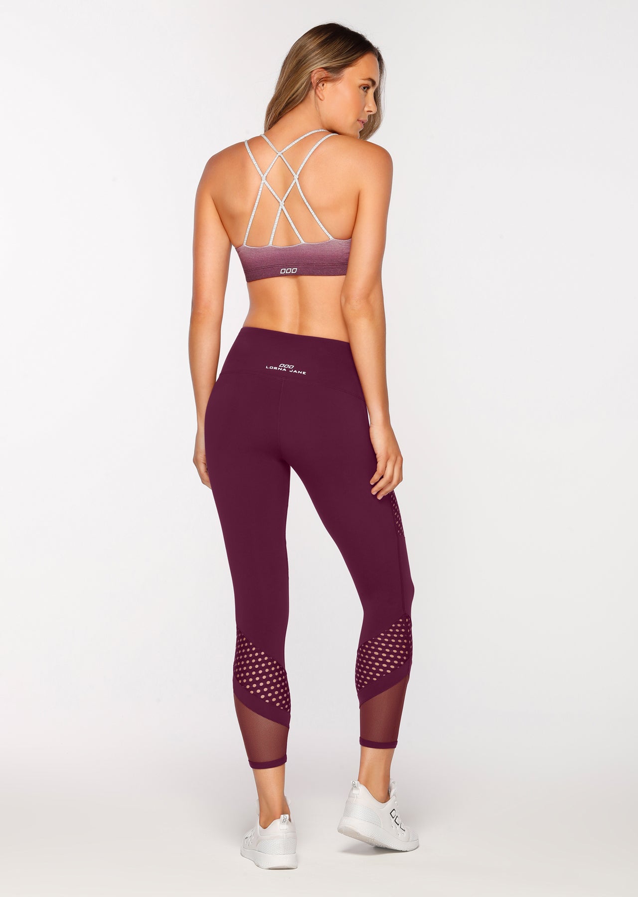 Lorna Jane Shimmer A/B Tight - Dark Grape