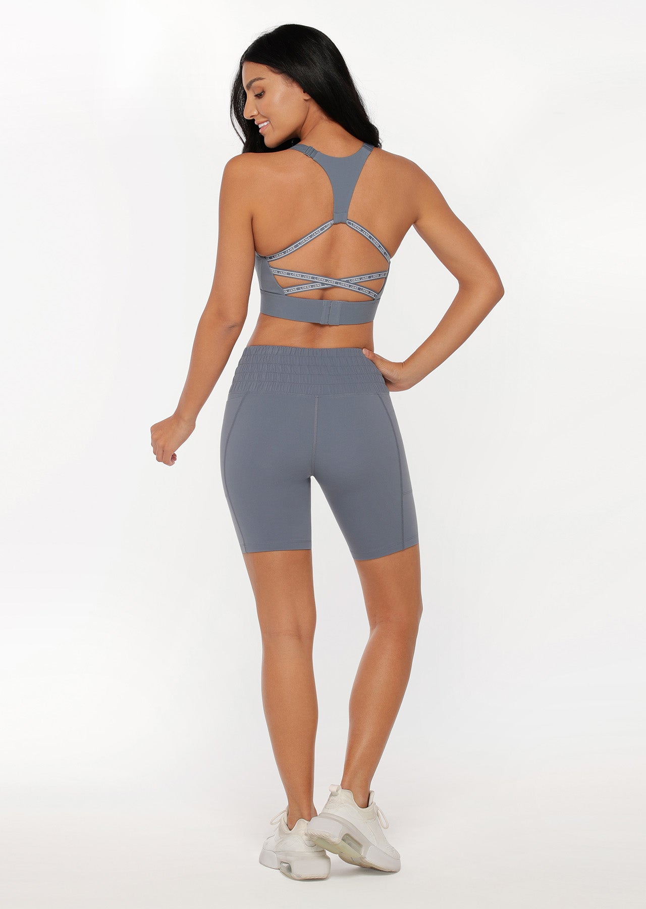 Lorna Jane Shock Zone Sports Bra - Powder Grey