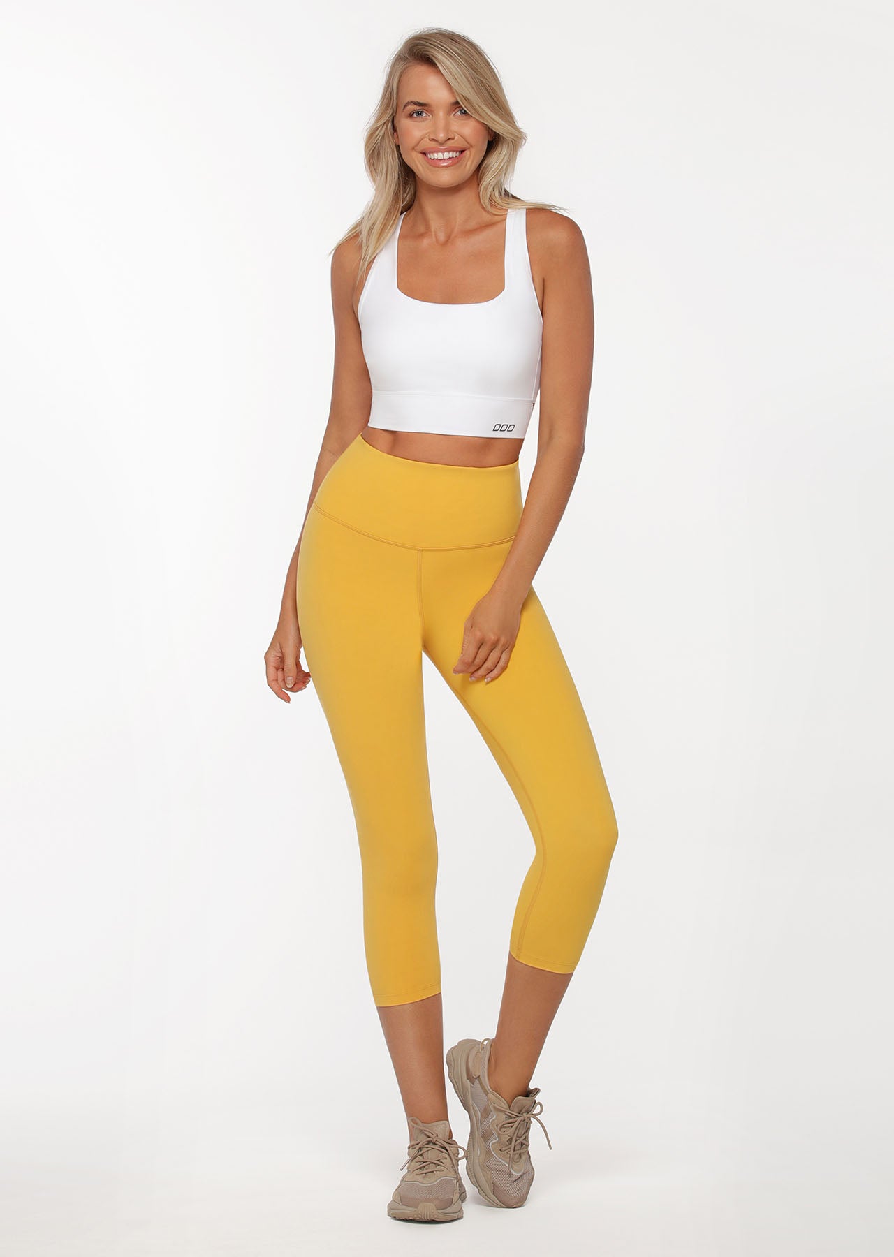 Lorna Jane Side Line Active Bra Tank Combo - White