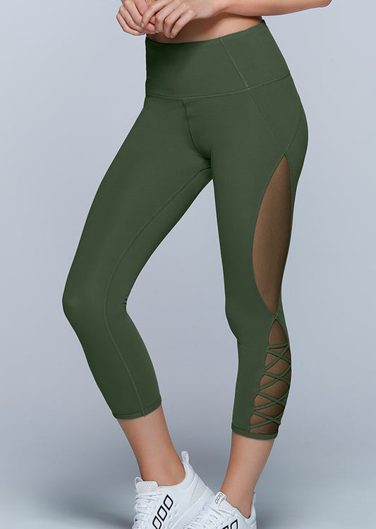 Lorna Jane Sienna Core 7/8 Tight - Light Khaki
