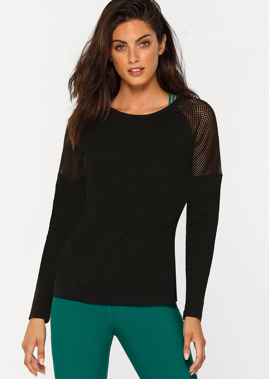 Lorna Jane Simple And Classic Long Sleeve Top - Black