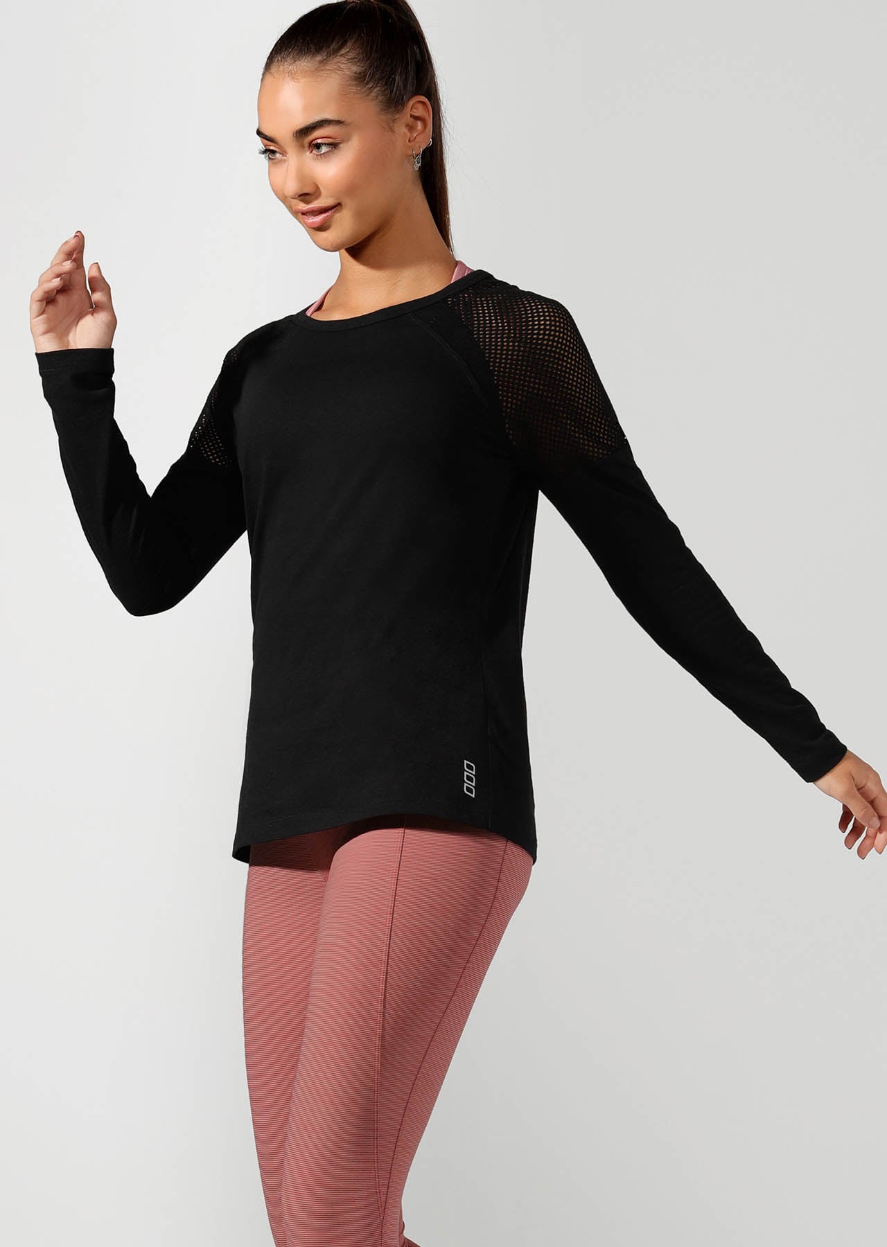 Lorna Jane Simple And Classic Long Sleeve Top - Black