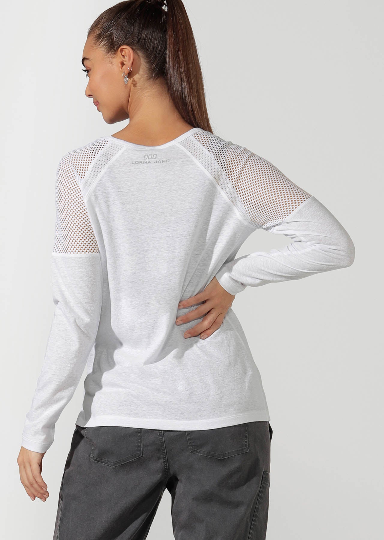 Lorna Jane Simple And Classic Long Sleeve Top - White