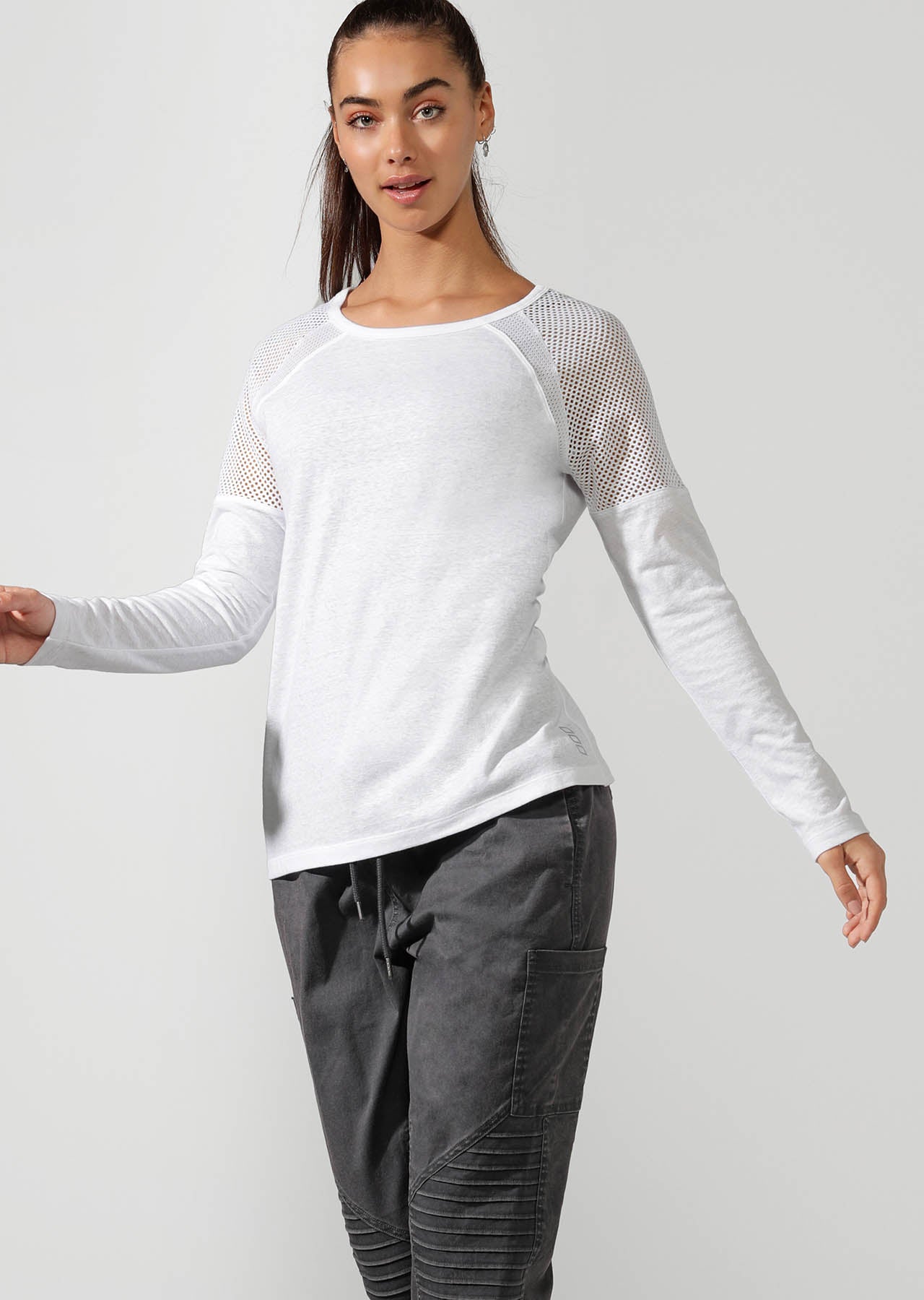 Lorna Jane Simple And Classic Long Sleeve Top - White
