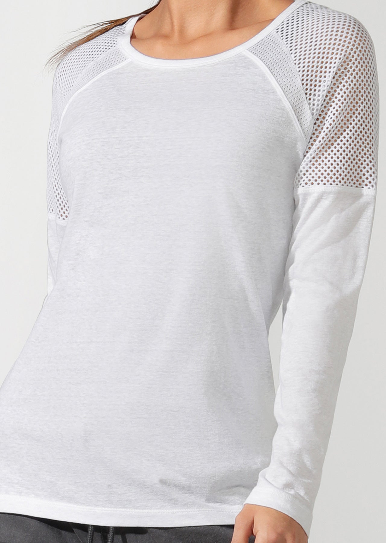 Lorna Jane Simple And Classic Long Sleeve Top - White