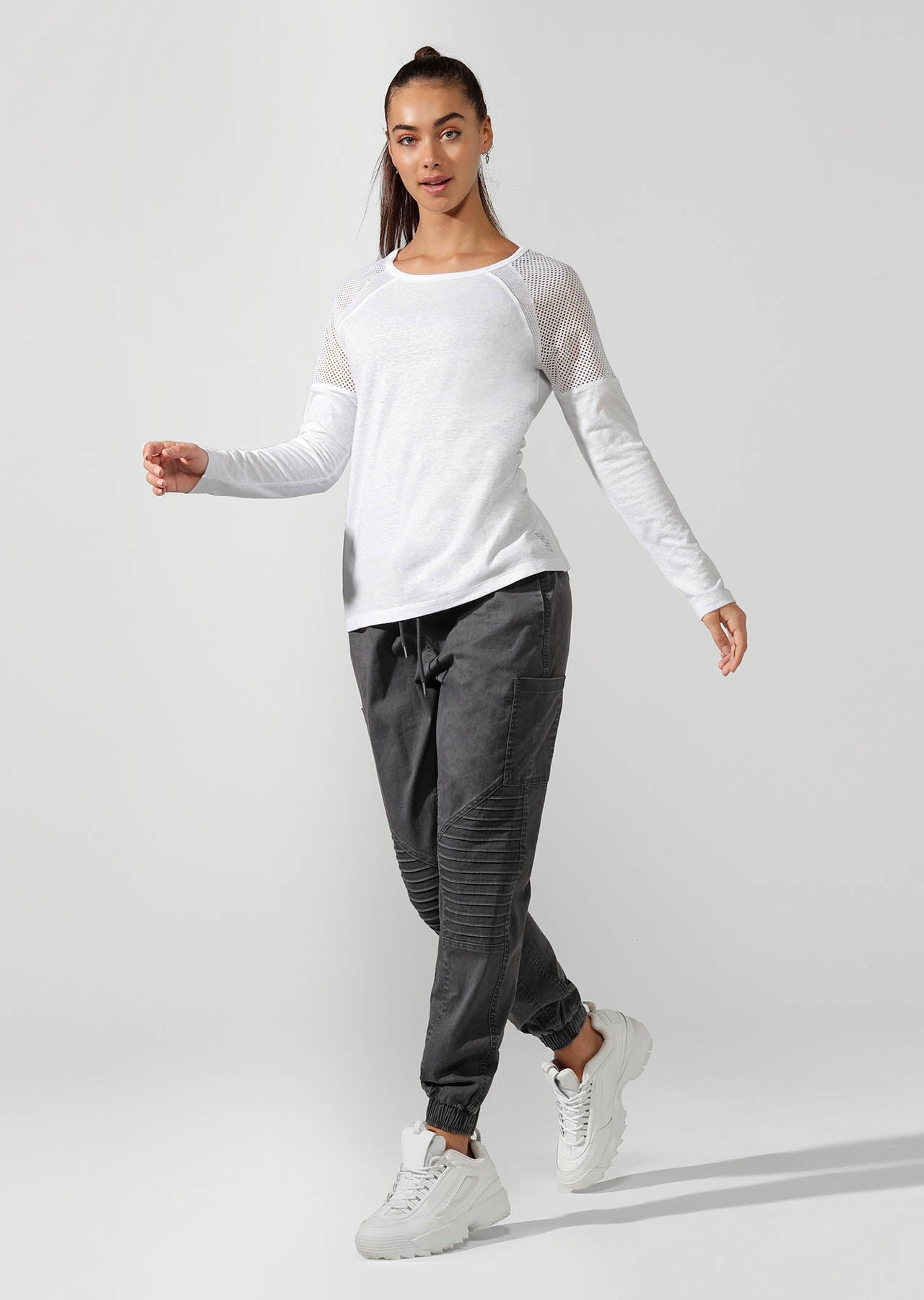 Lorna Jane Simple And Classic Long Sleeve Top - White