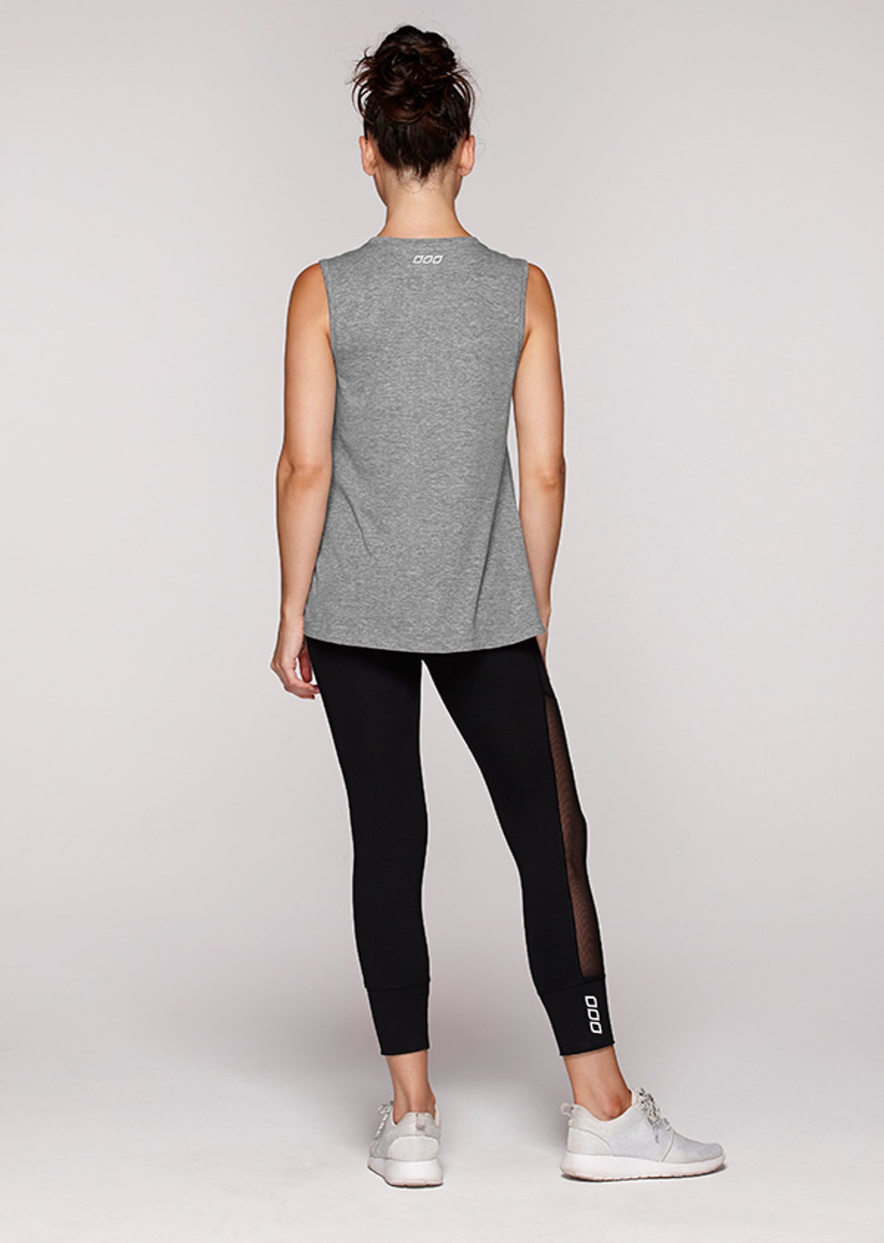 Lorna Jane Simple Life Tank - Mid Grey Marl