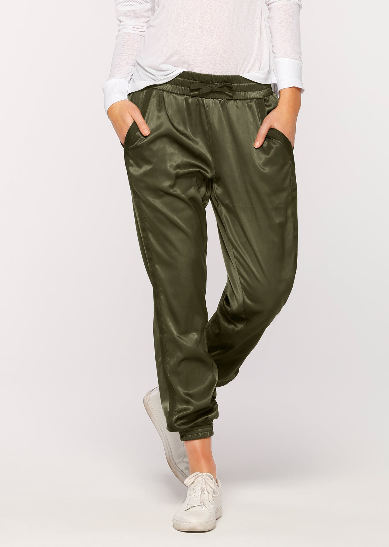 Lorna Jane Siren Casual F/L Pants - Safari