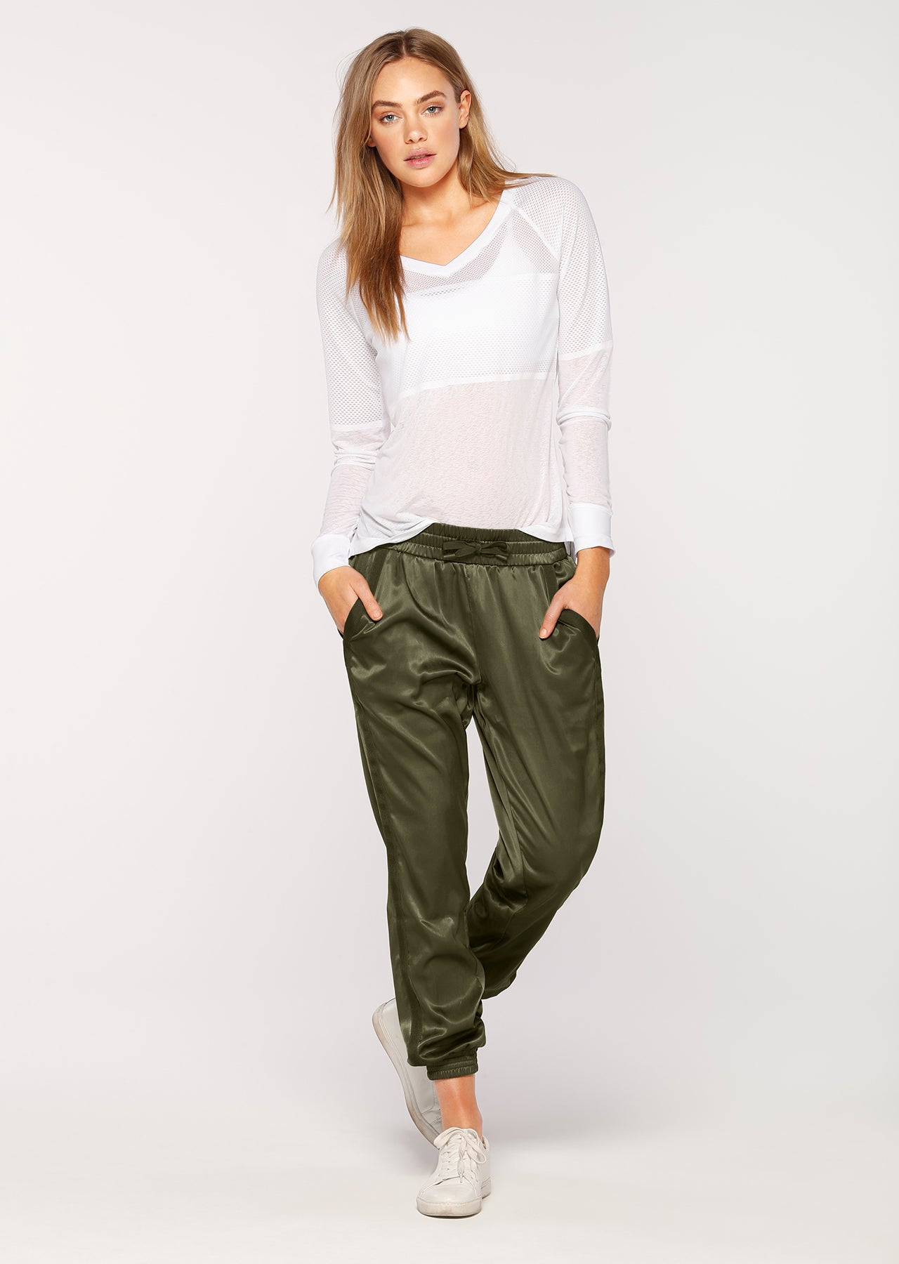 Lorna Jane Siren Casual F/L Pants - Safari