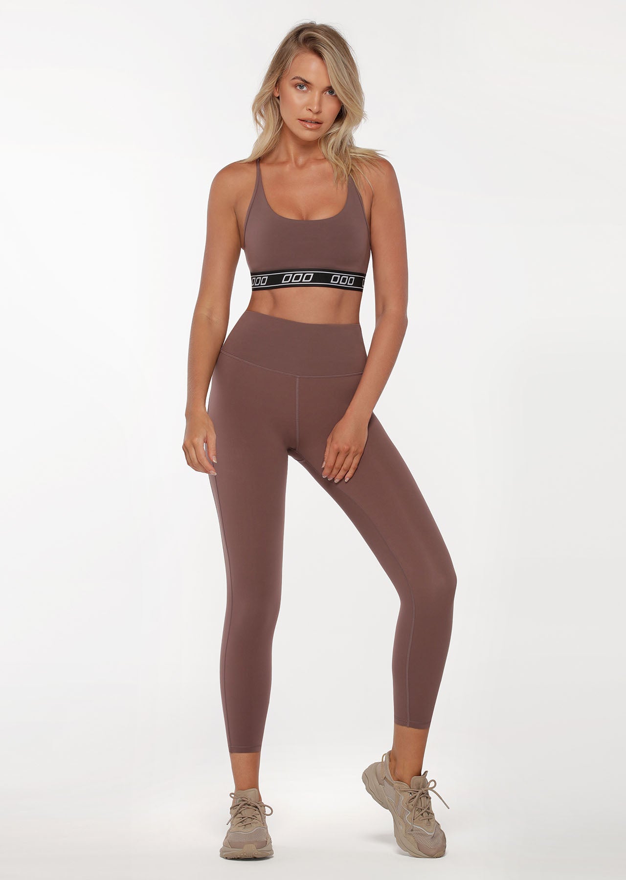 Lorna Jane Slam Dunk Sports Bra - Stone