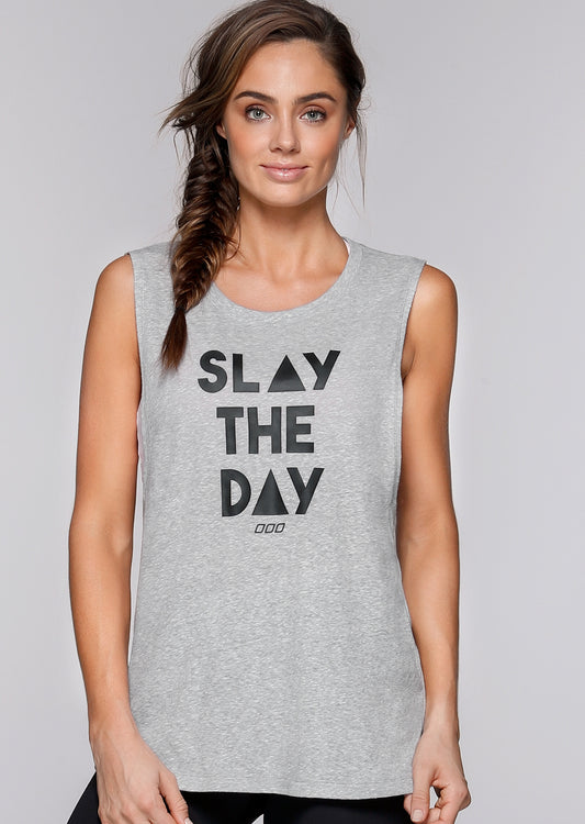 Lorna Jane Slay The Day Tank - Grey Marl