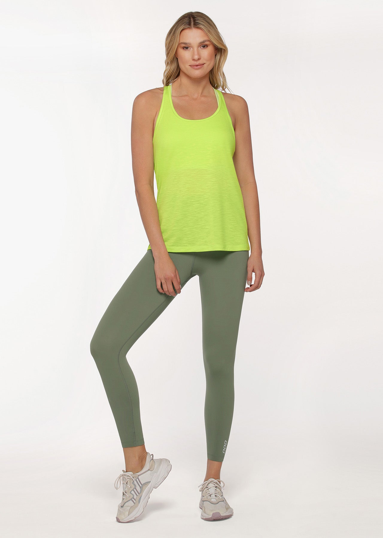 Lorna Jane Slouchy Gym Tank - Glow Green