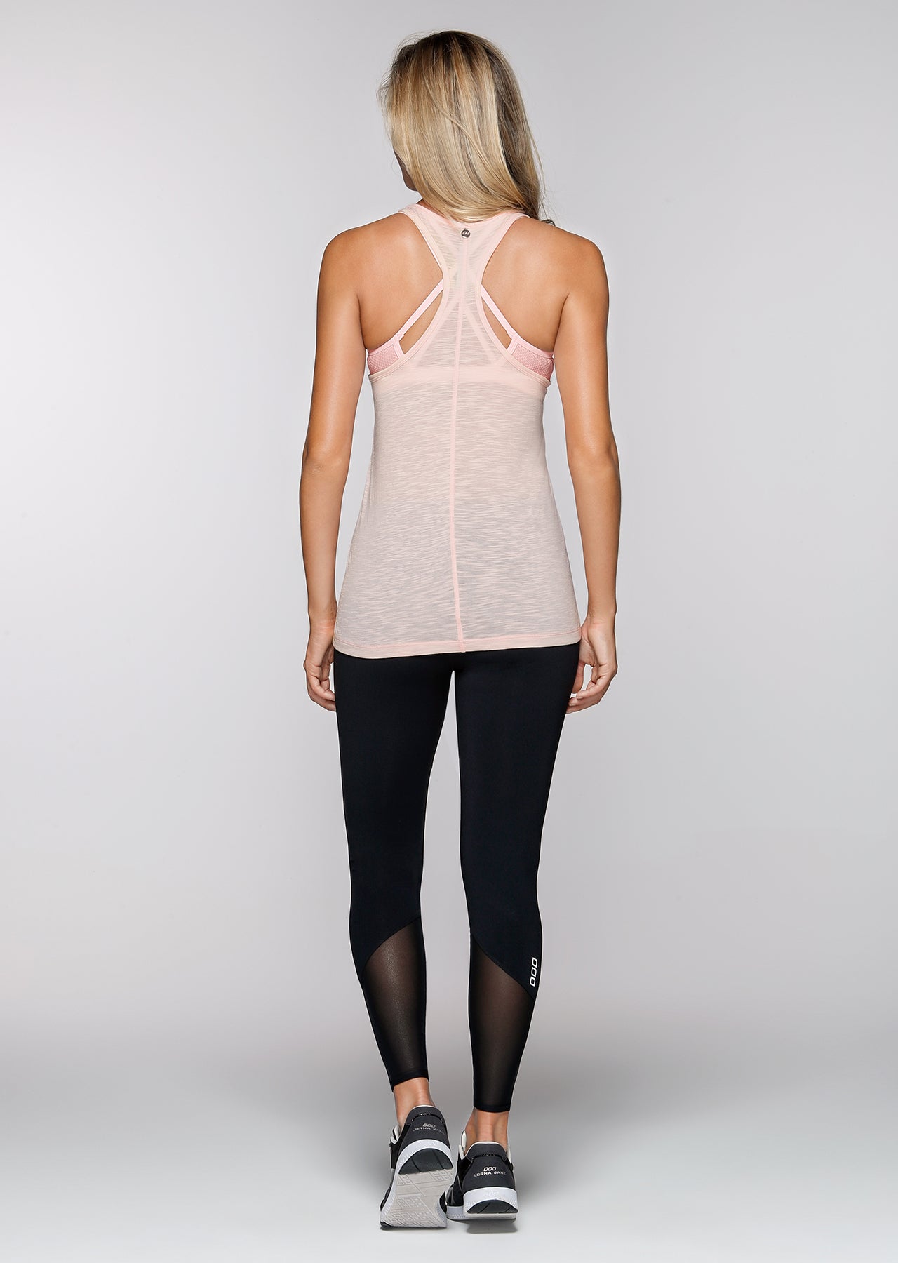 Lorna Jane Slouchy Gym Tank - Dusty Pink