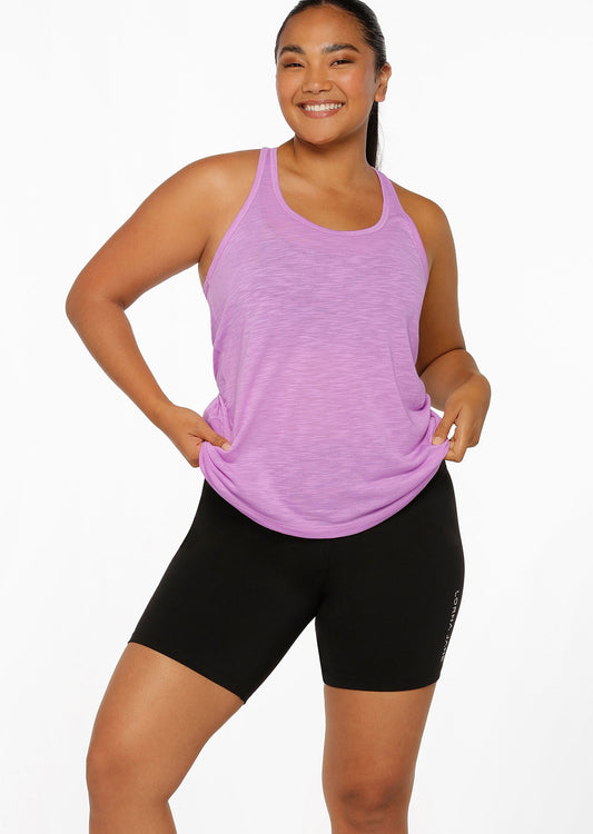 Lorna Jane Slouchy Gym Tank - Lilac Buzz