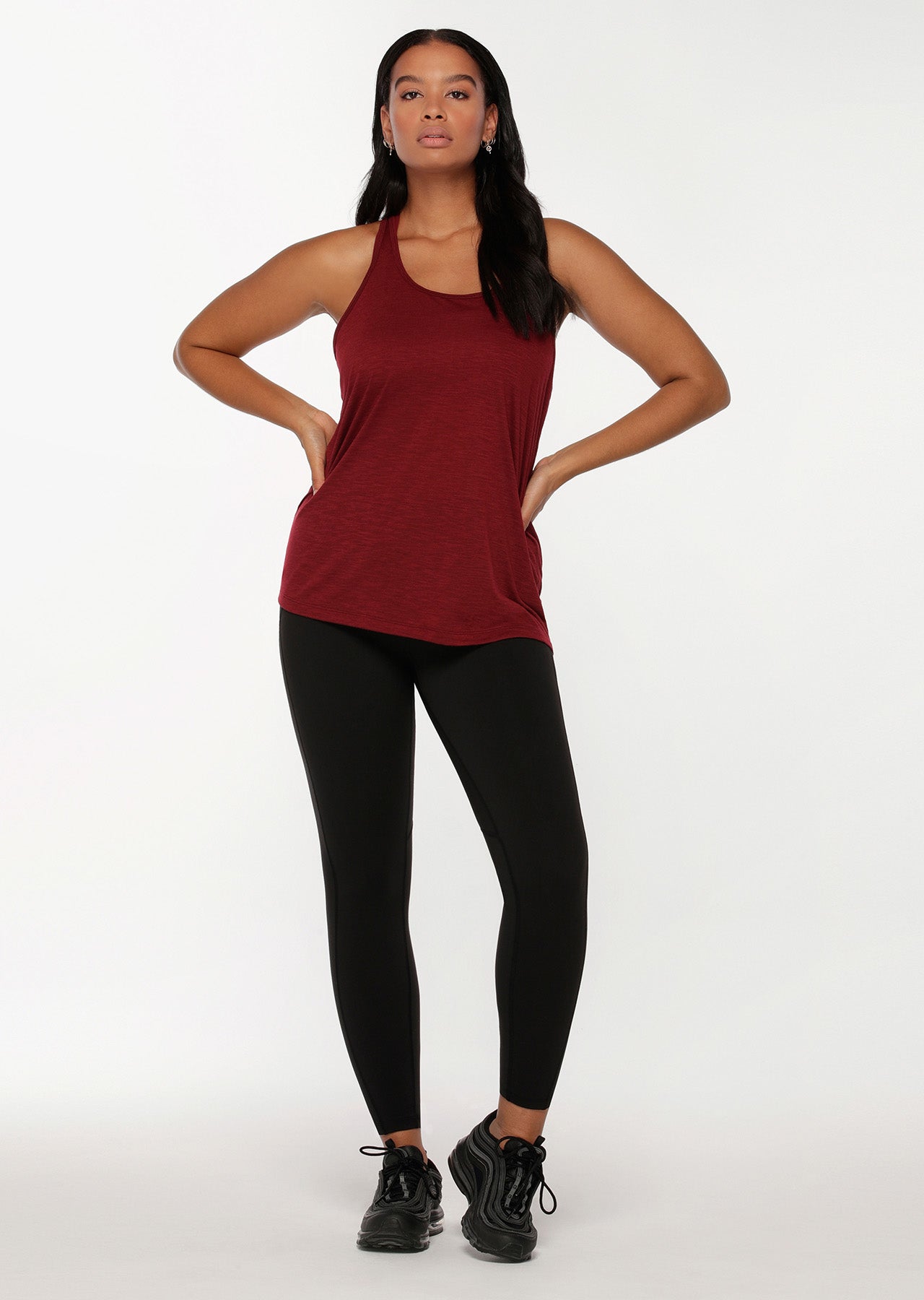 Lorna Jane Slouchy Gym Tank - Sepia