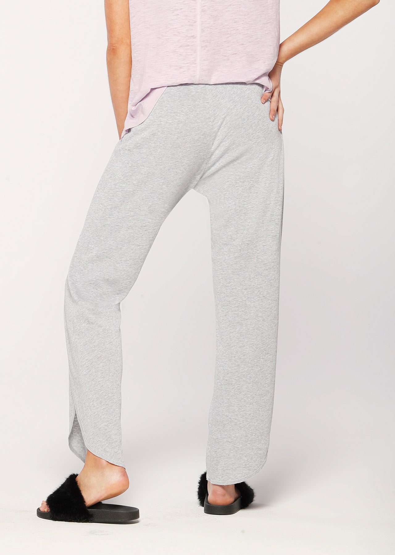 Lorna Jane Slouchy Lounge Pants - Grey Marl