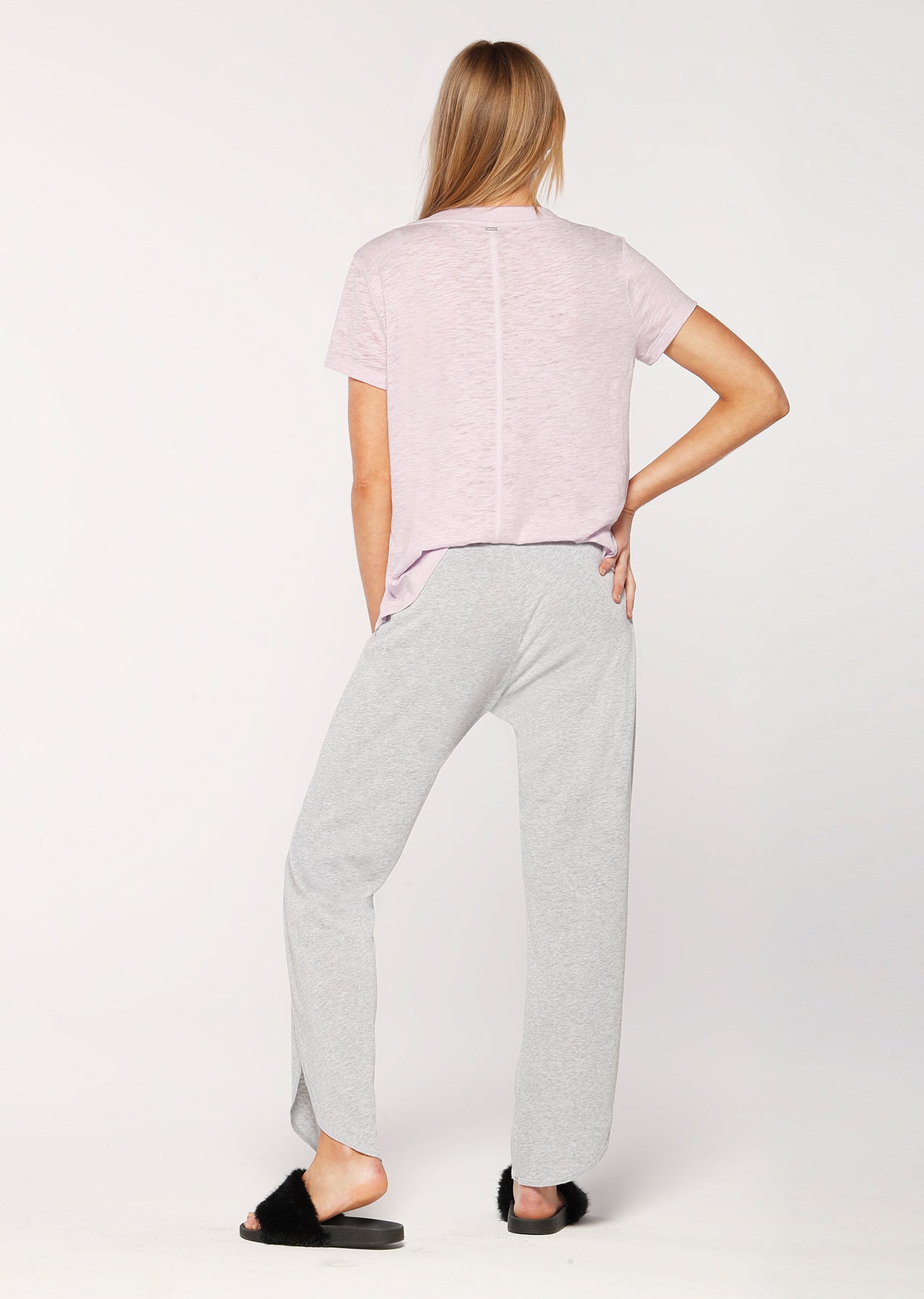 Lorna Jane Slouchy Lounge Pants - Grey Marl