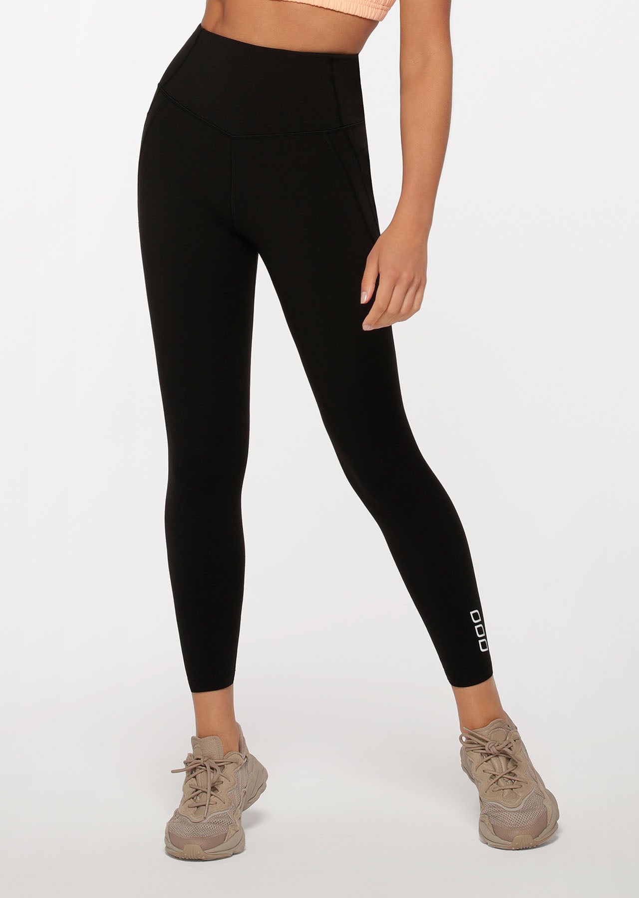 Lorna Jane Smooth Booty Support Ankle Biter Leggings - Black