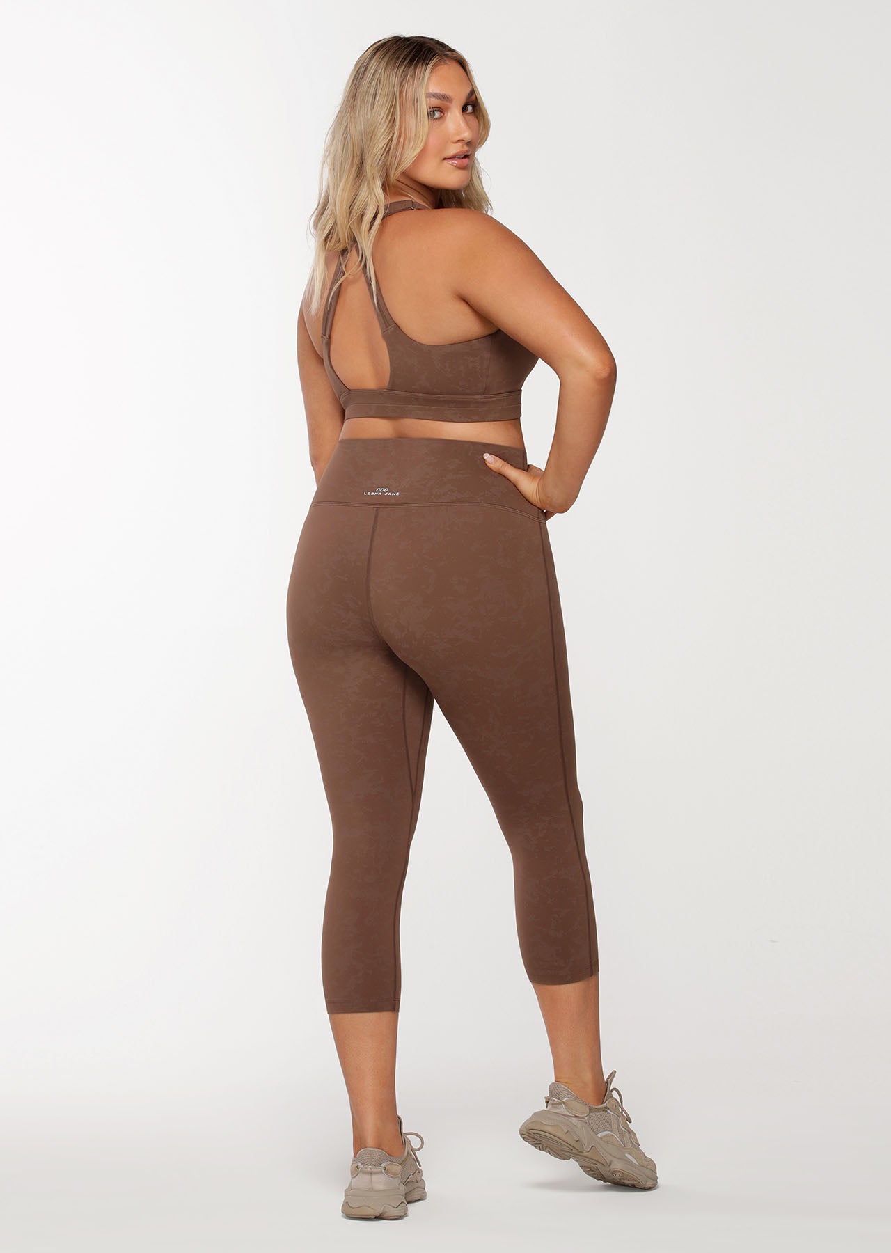 Lorna Jane Smooth Touch 7/8 Leggings - Washed Chocolate