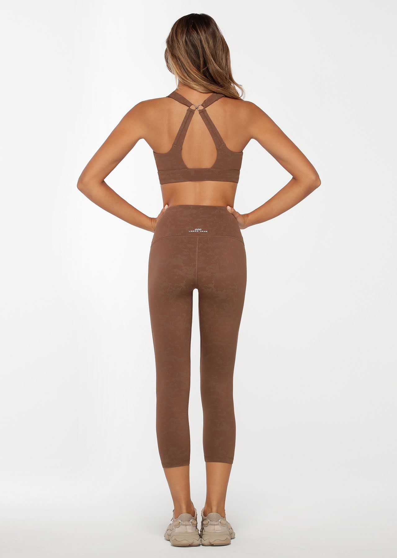 Lorna Jane Smooth Touch 7/8 Leggings - Washed Chocolate