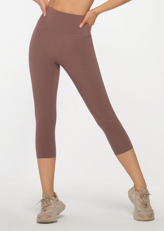 Lorna Jane Smooth Touch 7/8 Leggings - Stone