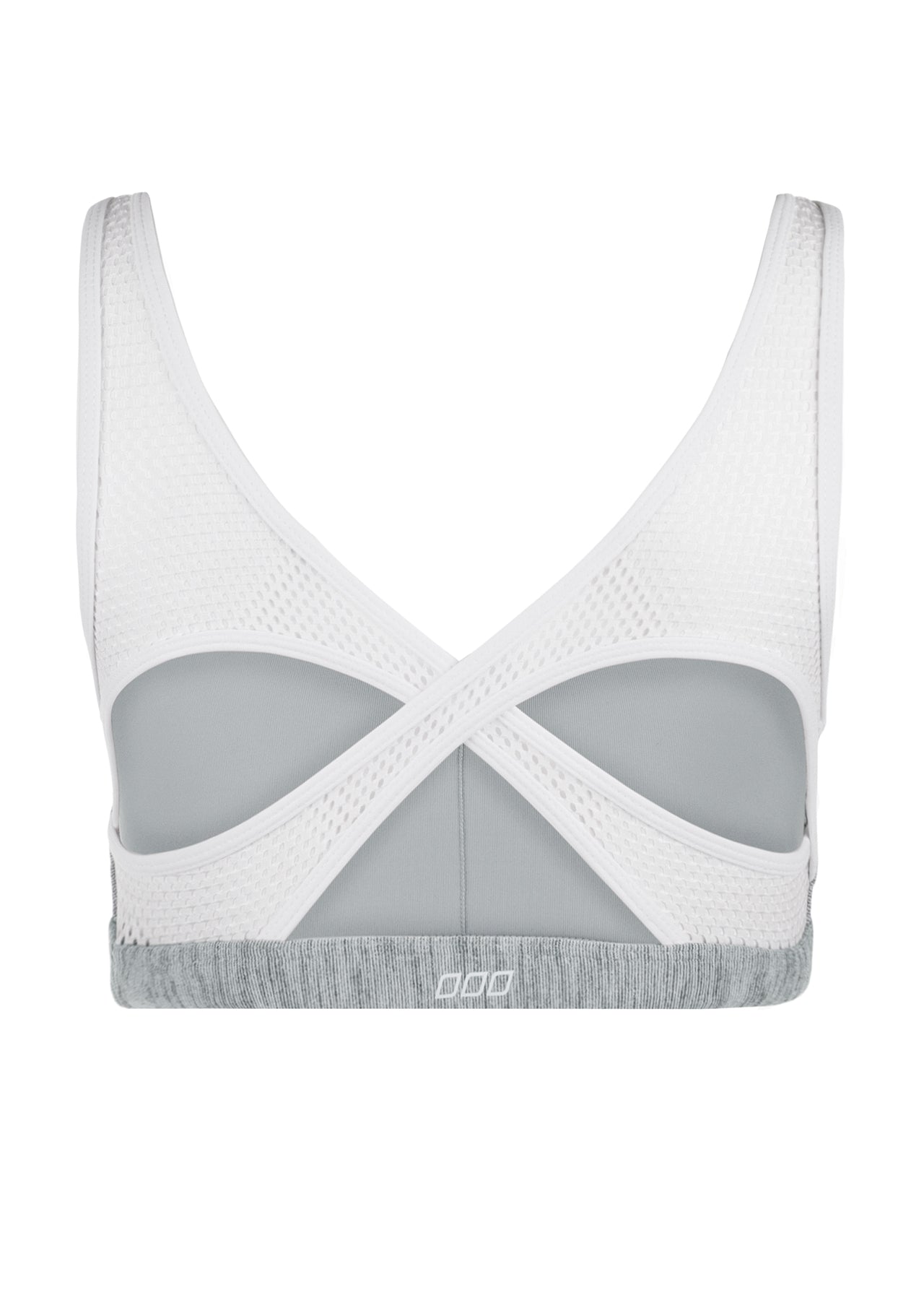 Lorna Jane Socialite Sports Bra - Grey Marl Stripe