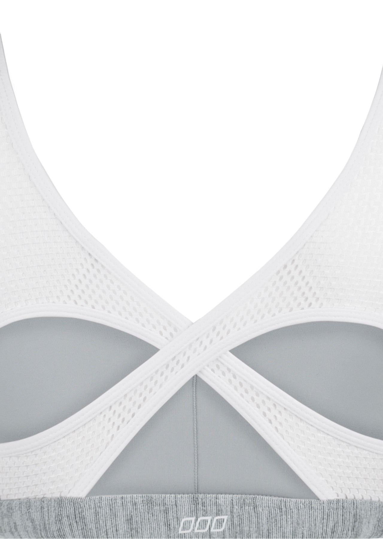 Lorna Jane Socialite Sports Bra - Grey Marl Stripe