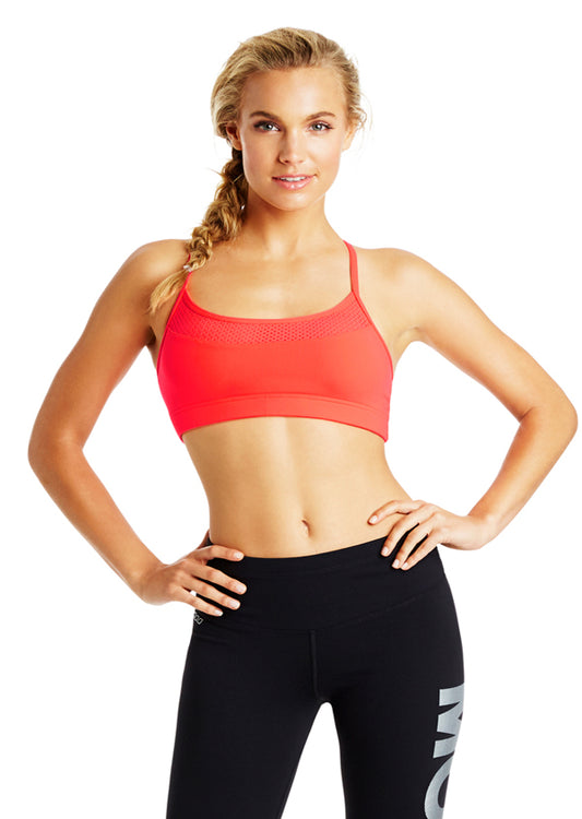 Lorna Jane Sofia Bra - Neon Tangerine