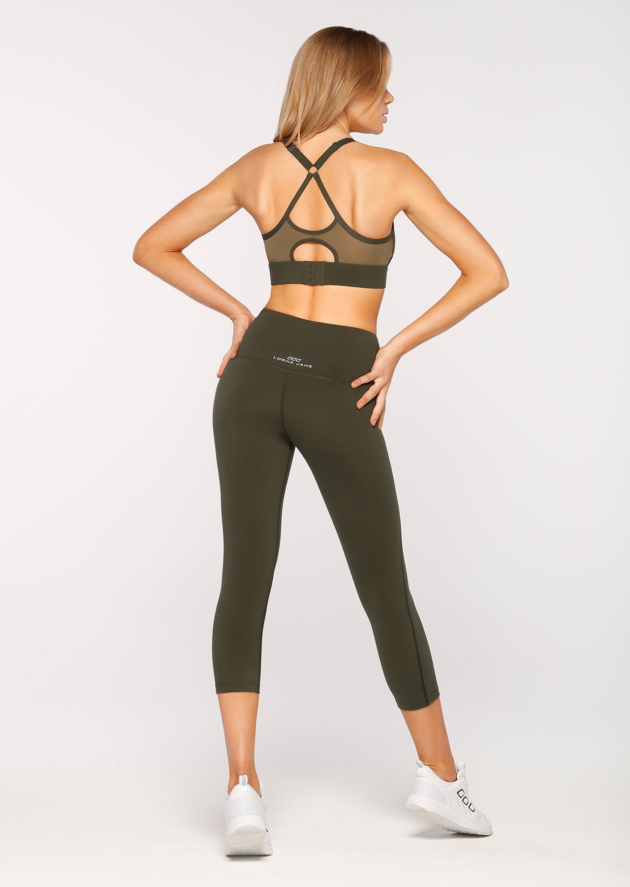 Lorna Jane Sonya Sports Bra - Dark Safari