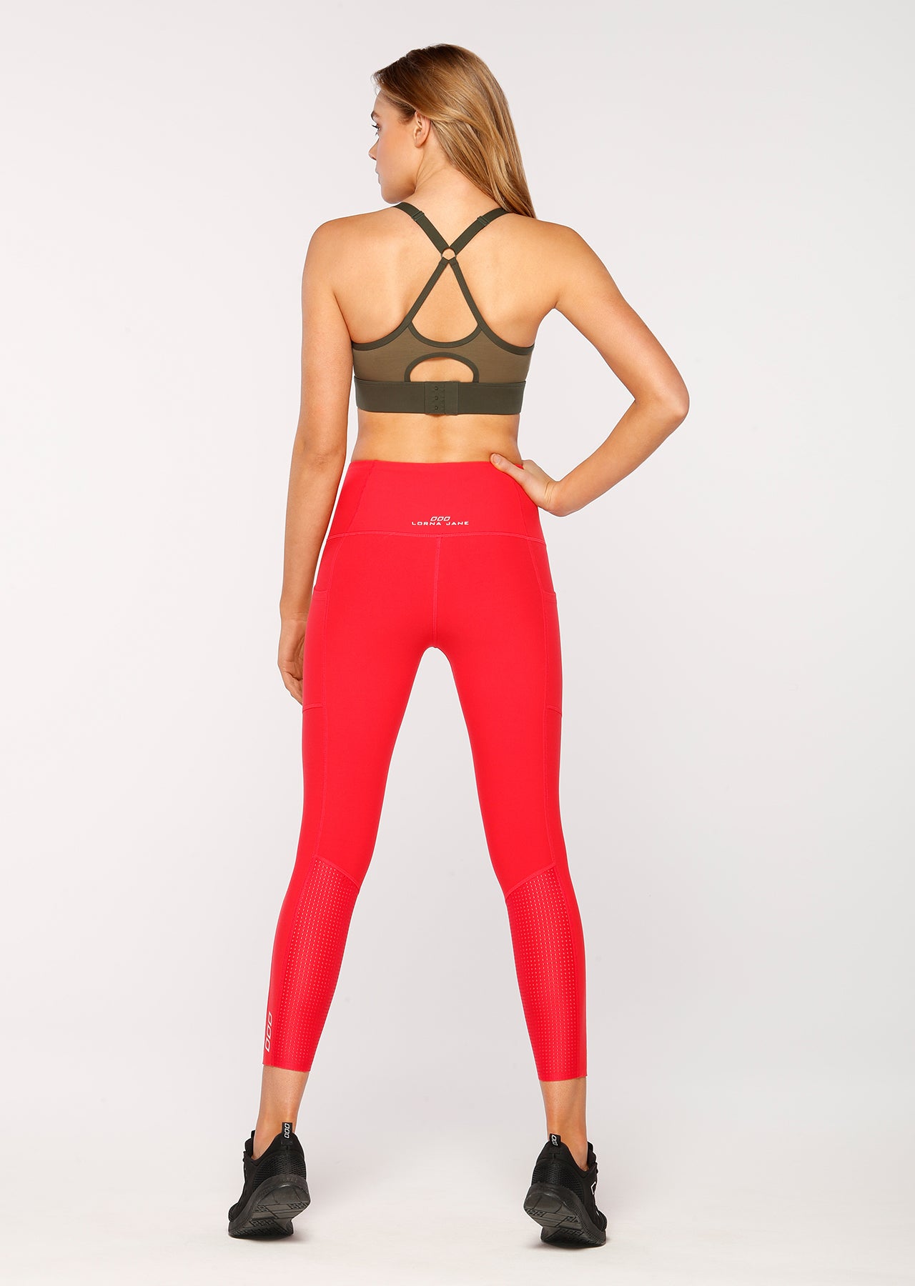 Lorna Jane Sonya Sports Bra - Dark Safari