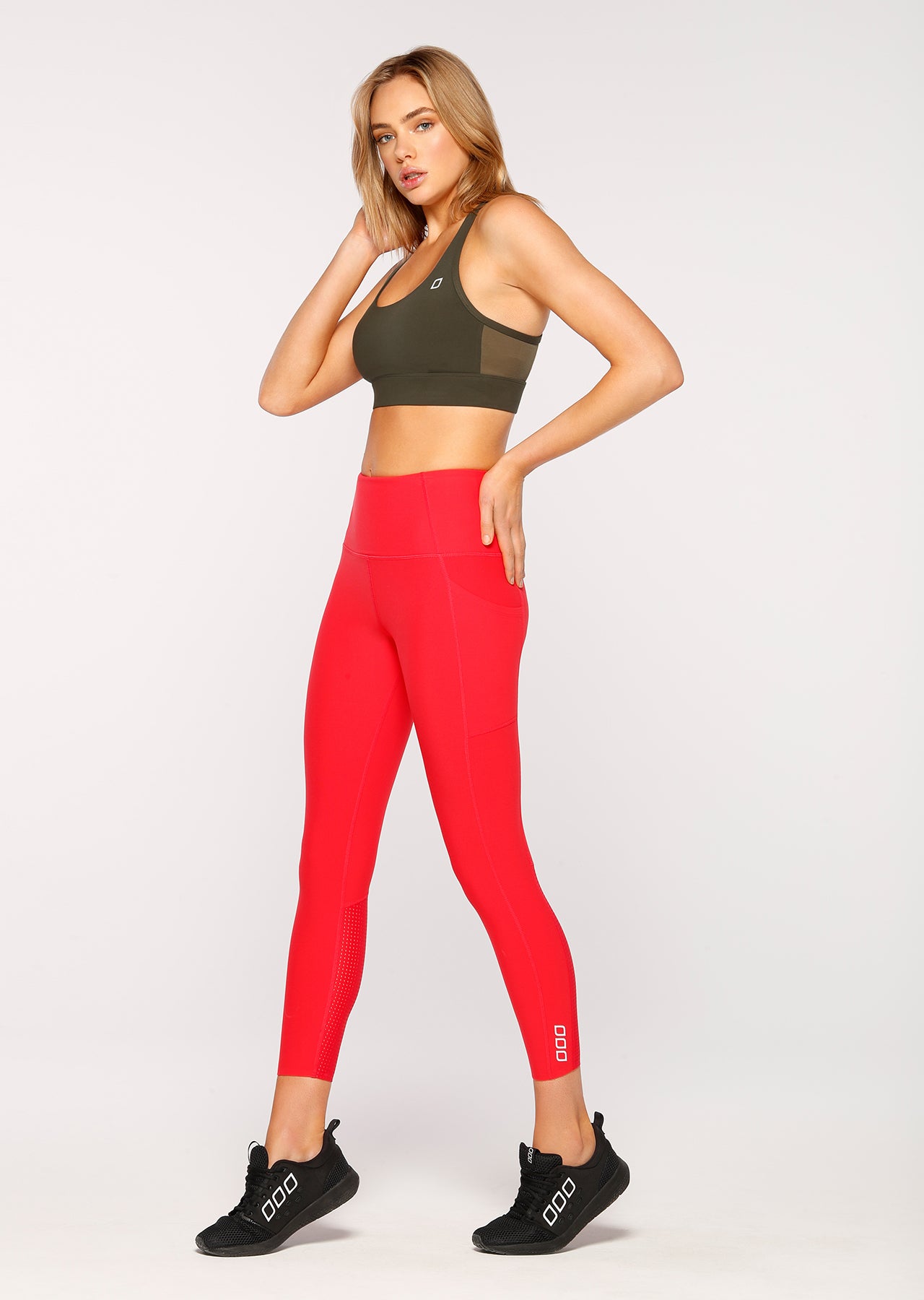 Lorna Jane Sonya Sports Bra - Dark Safari