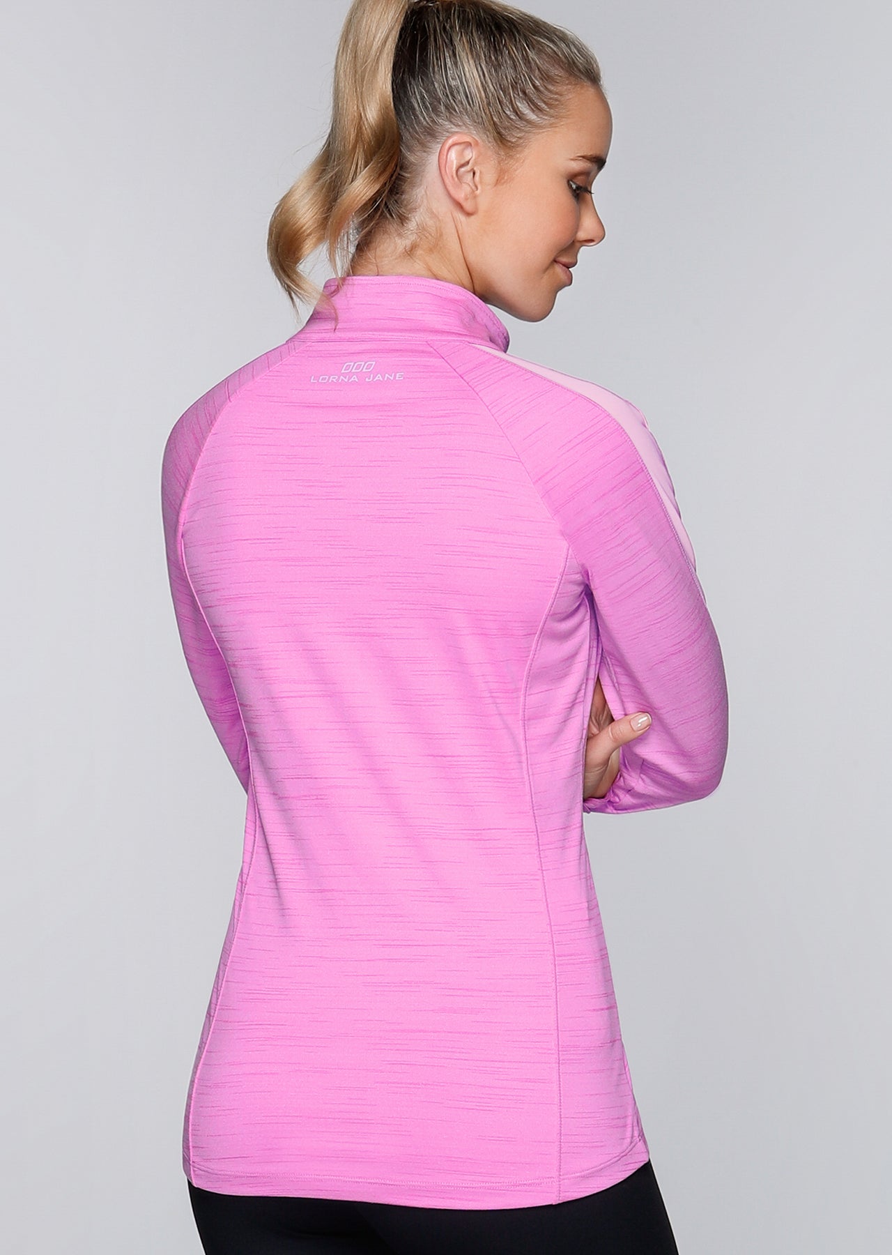 Lorna Jane Sophistication Zip Through - Grape Sorbet Marl