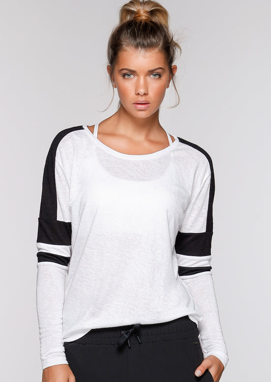 Lorna Jane Soraya L/Slv Tee - White