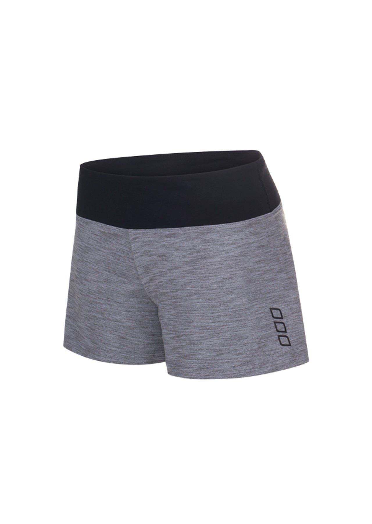 Lorna Jane Sovereign Excel Kickshorts - Mid Grey Marl Stripe