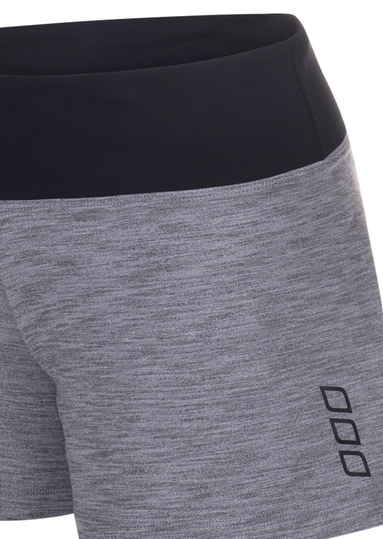 Lorna Jane Sovereign Excel Kickshorts - Mid Grey Marl Stripe
