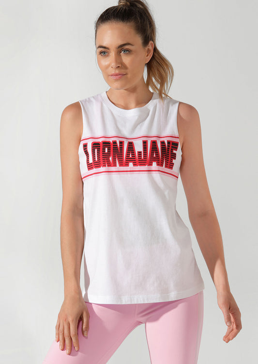 Lorna Jane Speed Racer Tank - White