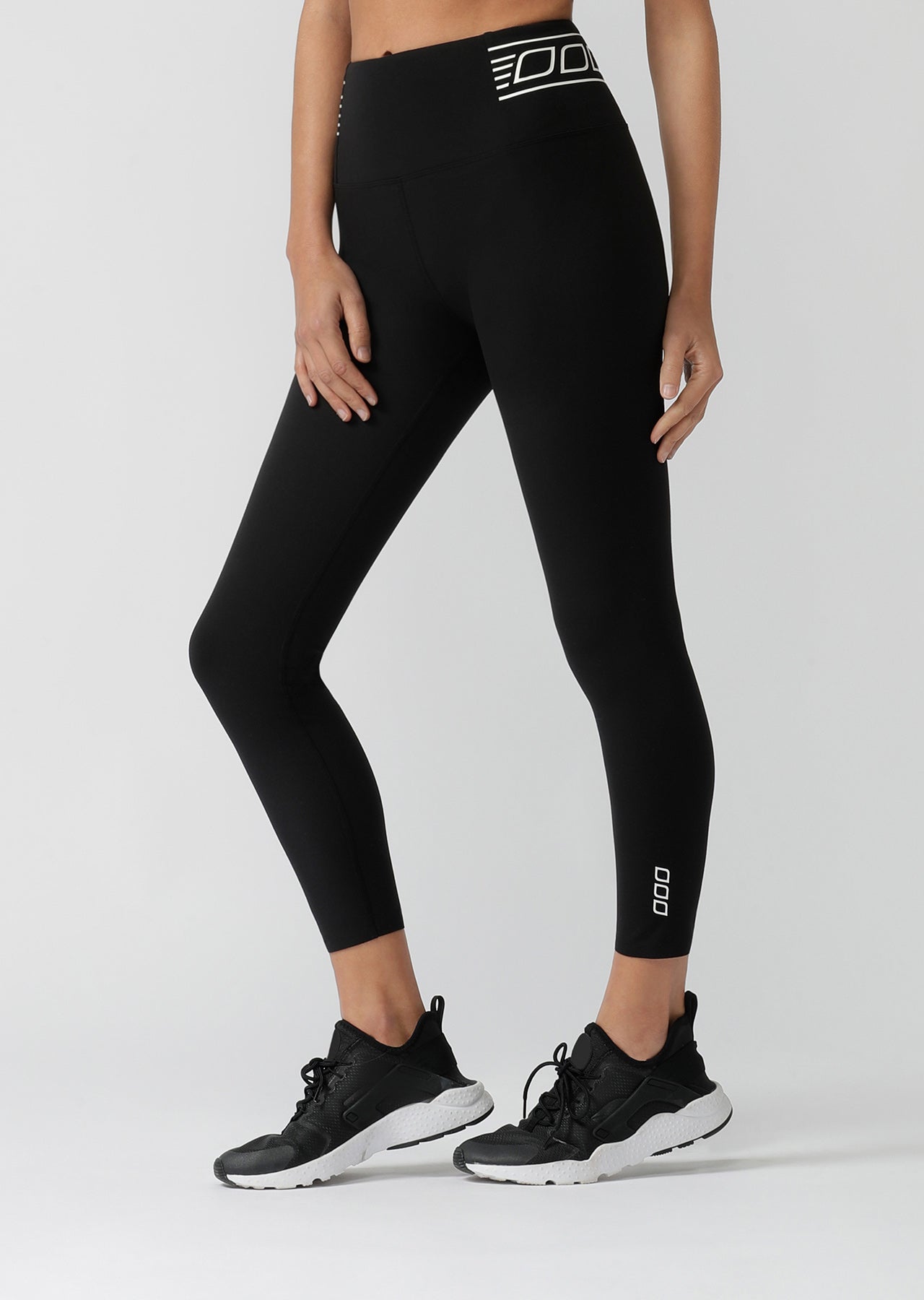 Lorna Jane Speed Stripe Core Ankle Biter Leggings - Black
