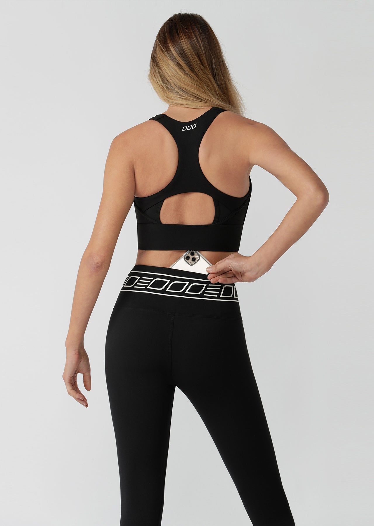 Lorna Jane Speed Stripe Core Ankle Biter Leggings - Black