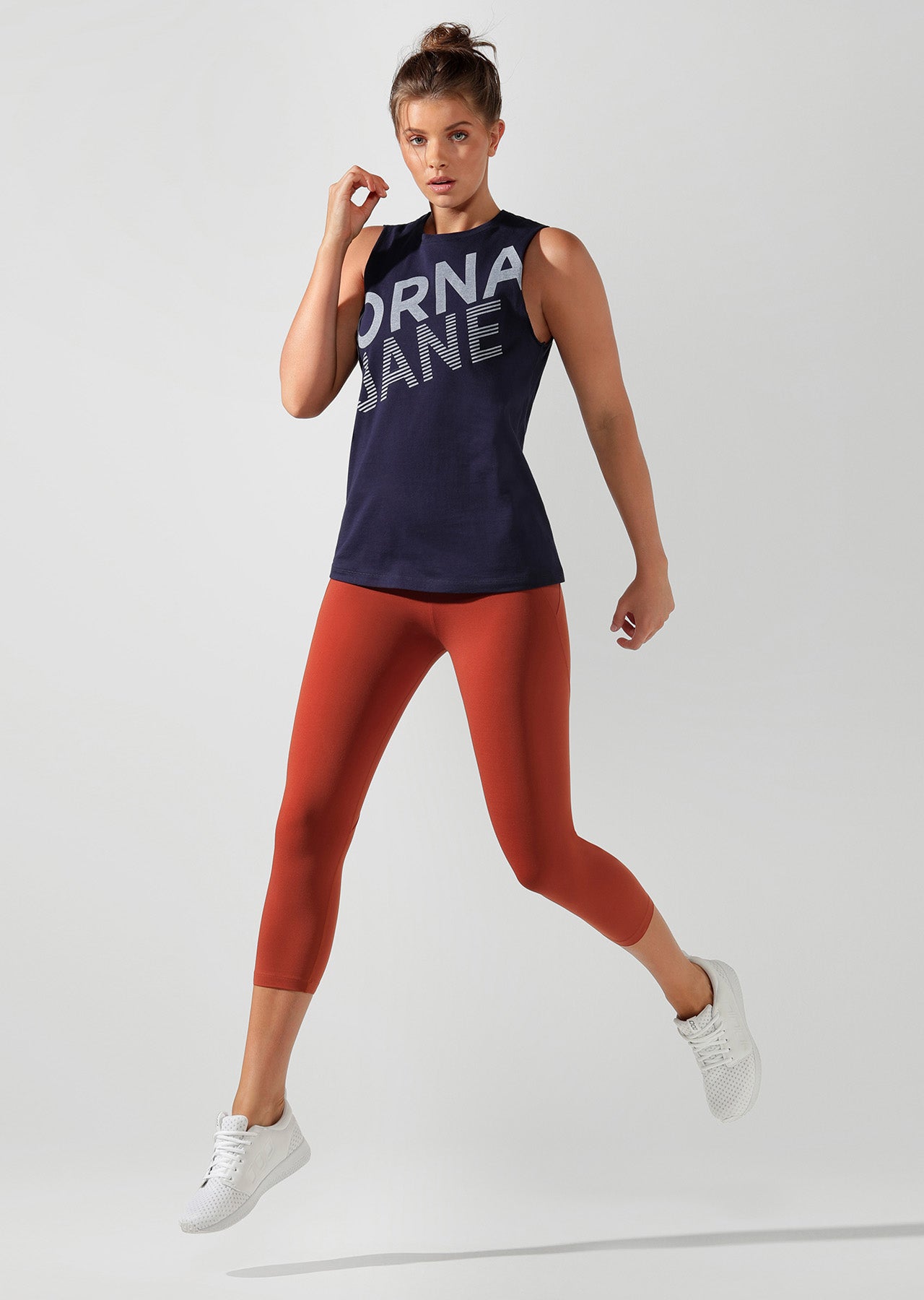 Lorna Jane Speedway Tank - French Navy