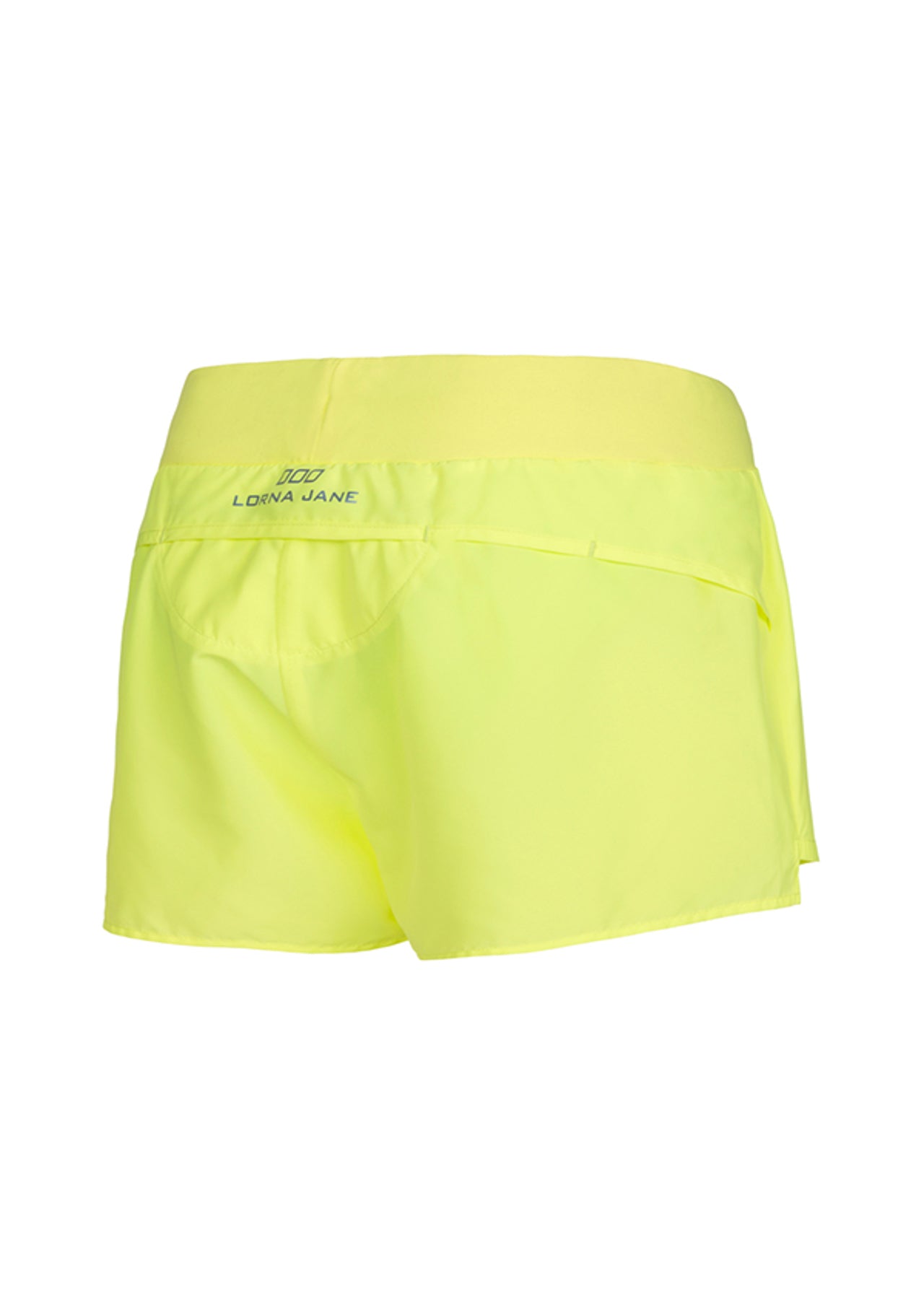 Lorna Jane Splits Run Shorts - Neon Lemon Sorbet