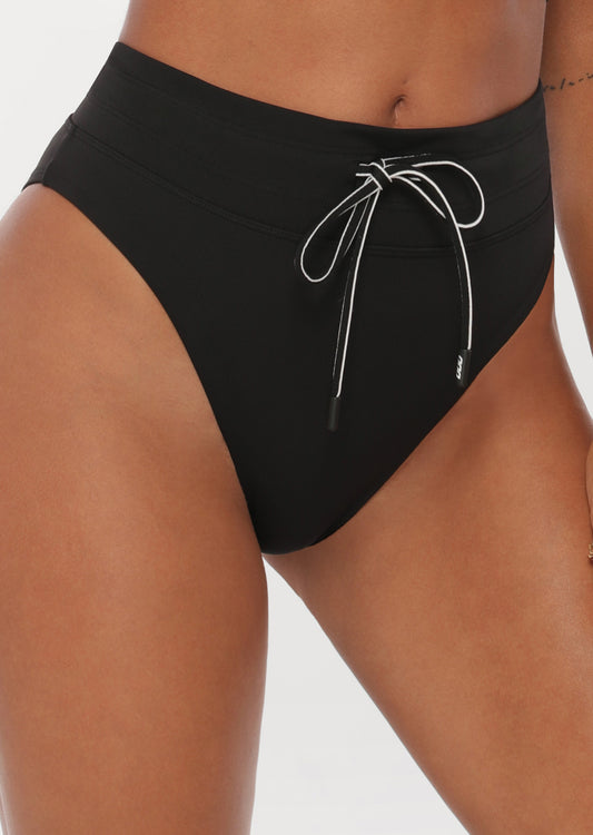 Lorna Jane Sportif Active Swim High Rise Brief - Black