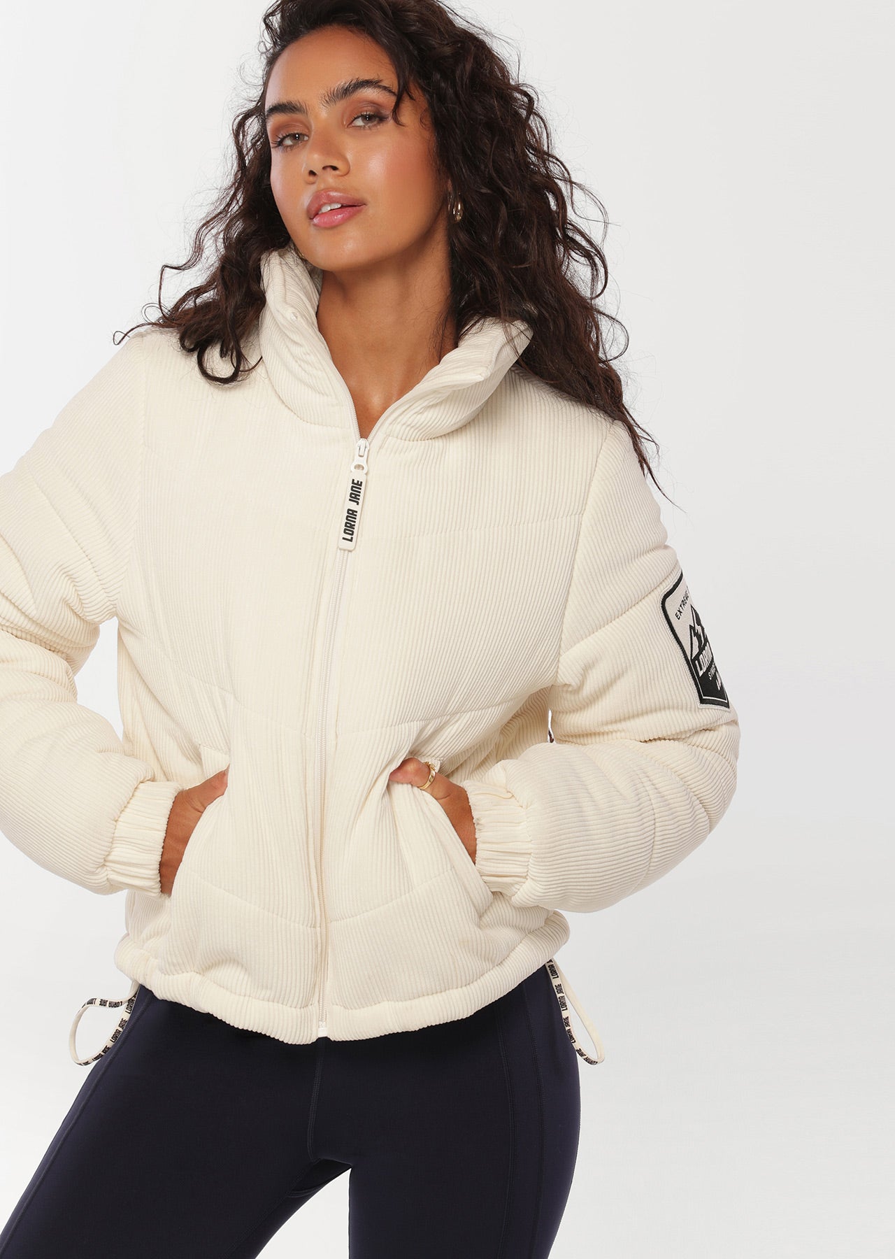 Lorna Jane Sports Club Puffa Jacket - Cream