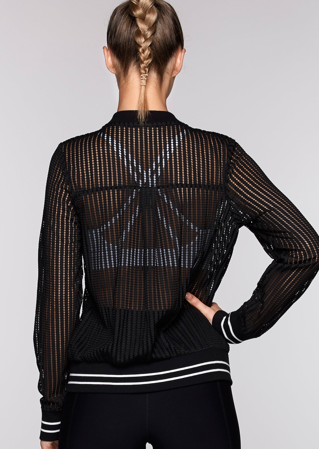 Lorna Jane Sporty Bomber Jacket - Black